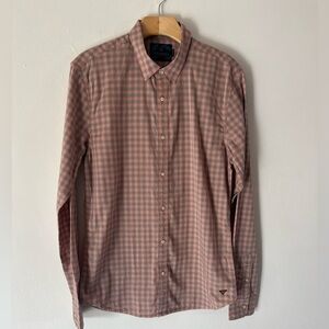 Scotch & Soda Paradise Own Size Medium Regular Fit Plaid Button own Shirt Medium
